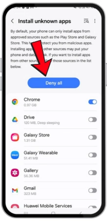 Разрешите установку через Chrome